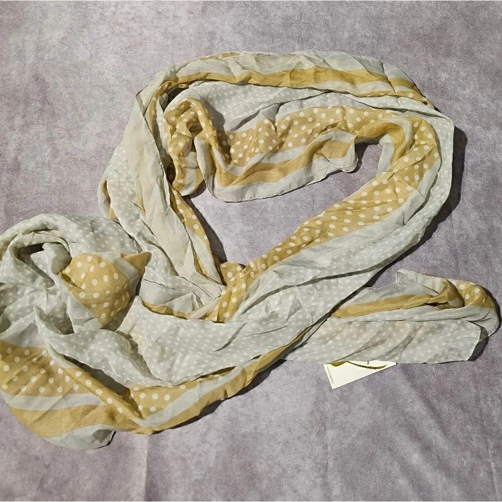 COLLECTION EIGHTEEN Dottie Stripe POLYESTER Scarf 21" x 86"‎